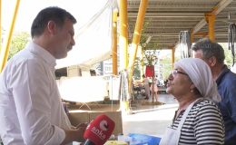 Pazar esnafı Erkan Baş’a dert yandı
