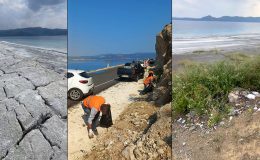 Salda S.O.S. veriyor… Göl kenarı çatladı, çevresi çöplüğe döndü