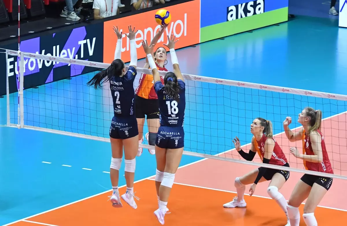 Galatasaray Daikin, AO Thiras’ı 3-0 Yendi