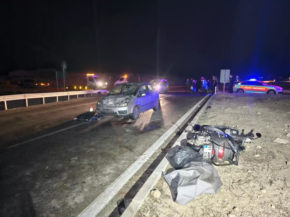 Adana’da motosiklet kazası: Bir ölü, 3 yaralı