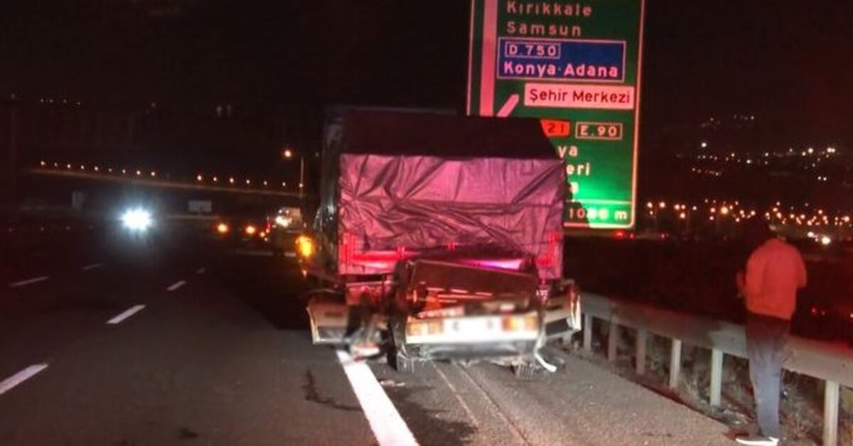 Ankara’da otomobil TIR’a çarptı: 1 ölü