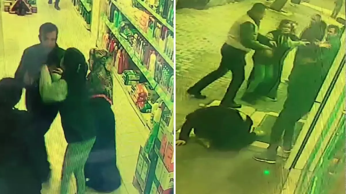 Esenyurt’ta müşteri market çalışanı kadını vurarak yere düşürdü