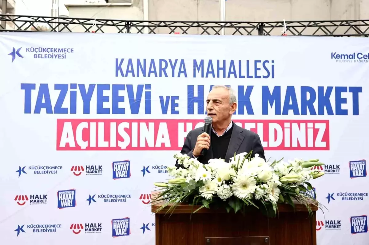 Küçükçekmece’de 4. Halk Market ve Taziyeevi Hizmete Açıldı
